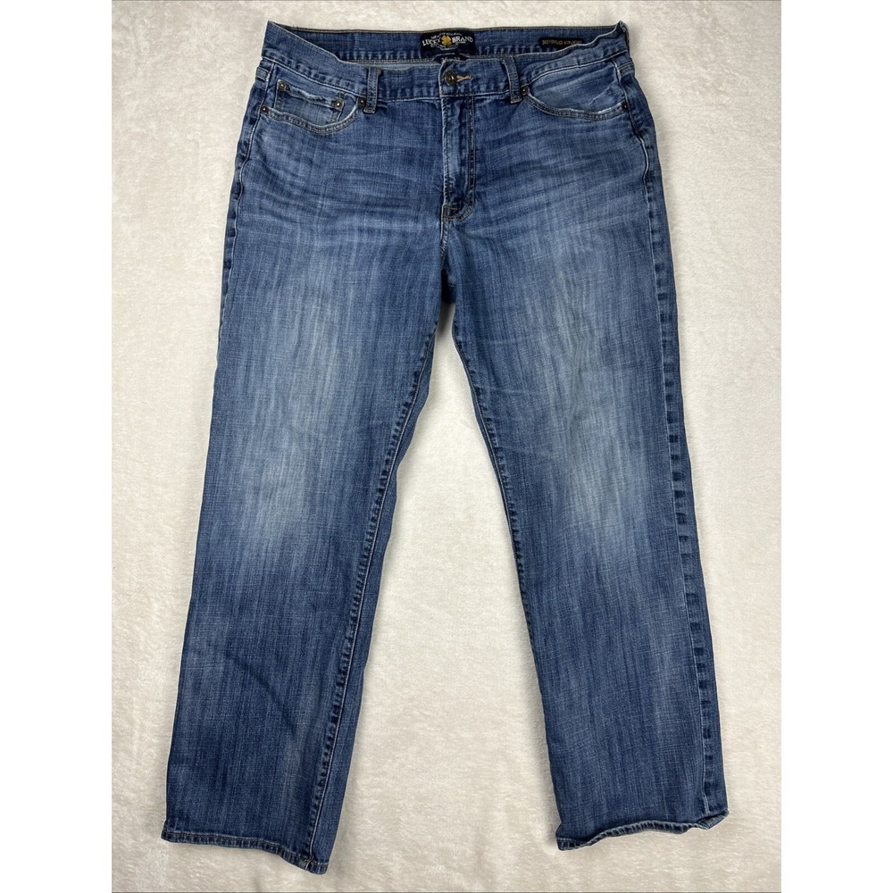 Lucky Brand Men 361 Vintage Straight Jeans Size 36 x 32 Blue Denim